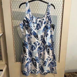 Blue printed tommy Bahama dress